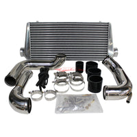 Cooling Pro Intercooler Kit Fits Nissan S13 Silvia & 180SX SR20DET Tube & Fin 90mm + Piping Kit (Polished)