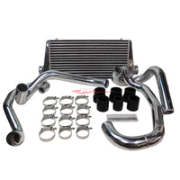 Cooling Pro Intercooler Kit Fits Subaru GC8 Impreza WRX EJ20 Bar & Plate 100mm + Piping Kit (Polished)