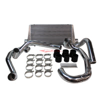 Cooling Pro Intercooler Kit Fits Subaru GC8 Impreza WRX EJ20 Bar & Plate 76mm Polished + Piping Kit (Polished)