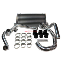 Cooling Pro Intercooler Kit Fits Subaru GC8 Impreza WRX EJ20 Tube & Fin 76mm + Piping Kit (Polished)