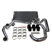 Cooling Pro Intercooler Kit Fits Subaru GC8 Impreza WRX EJ20 Tube & Fin 90mm + Piping Kit (Polished)