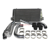 Cooling Pro Intercooler Kit Fits Toyota JZZ30 Soarer & JZA80 Supra 1JZ-GTE / 2JZ-GTE (Non VVTi) Bar & Plate 100mm + Piping Kit (Aluminium)