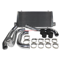 Cooling Pro Intercooler Kit Fits Toyota JZZ30 Soarer & JZA80 Supra 1JZ-GTE / 2JZ-GTE (Non VVTi) Tube & Fin 76mm + Piping Kit (Aluminium)