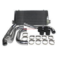 Cooling Pro Intercooler Kit Fits Toyota JZZ30 Soarer & JZA80 Supra 1JZ-GTE / 2JZ-GTE (Non VVTi) Tube & Fin 90mm + Piping Kit (Aluminium)
