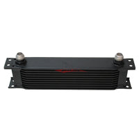 Cooling Pro Oil Cooler - 10 Row Heavy Weight Black -10 Outlets (285x70 Core Size)