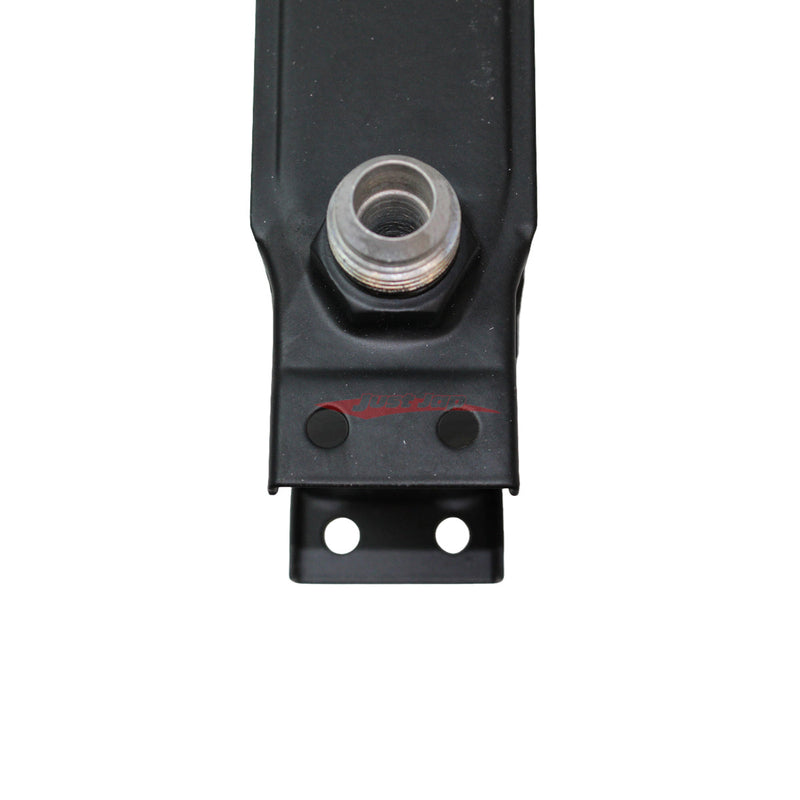 Cooling Pro Oil Cooler - 10 Row Heavy Weight Black -10 Outlets (285x70 Core Size)