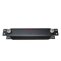 Cooling Pro Oil Cooler - 10 Row Heavy Weight Black -10 Outlets (285x70 Core Size)