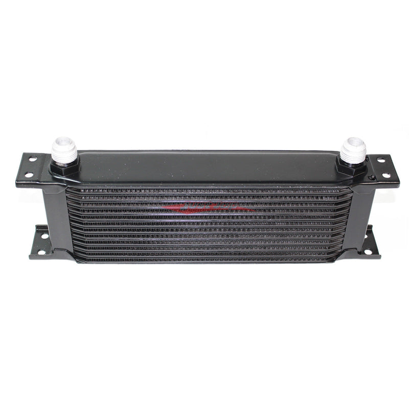 Cooling Pro Oil Cooler - 13 Row Heavy Weight Black -10 Outlets (285x95 Core Size)