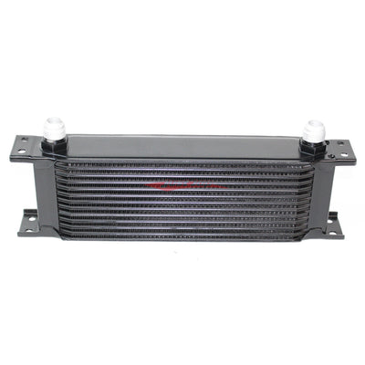 Cooling Pro Oil Cooler - 13 Row Heavy Weight Black -10 Outlets (285x95 Core Size)
