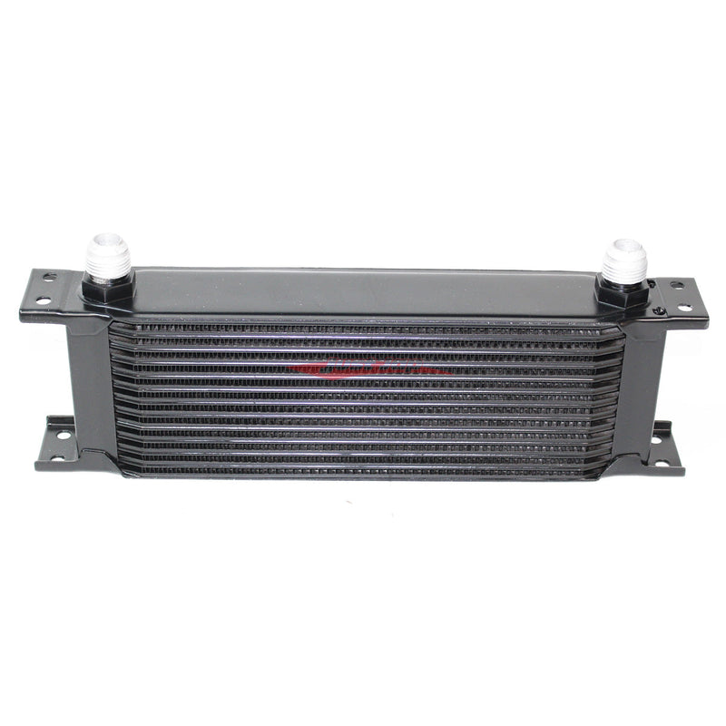 Cooling Pro Oil Cooler - 13 Row Heavy Weight Black -10 Outlets (285x95 Core Size)