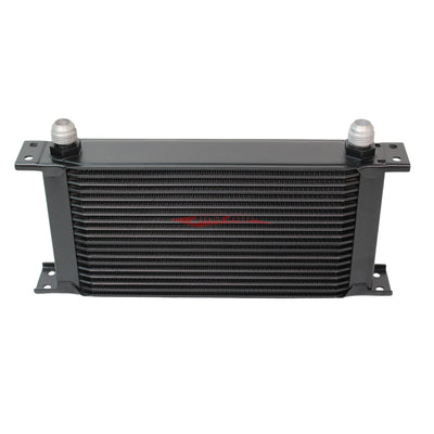 Cooling Pro Oil Cooler - 19 Row Heavy Weight Black -10 Outlets (285x135 Core Size)