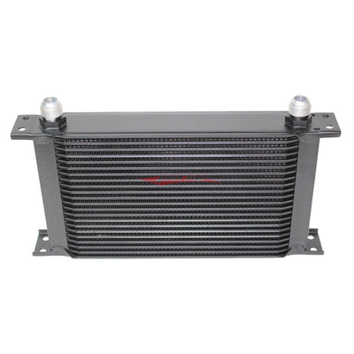 Cooling Pro Oil Cooler - 25 Row Heavy Weight Black -10 Outlets (285x185 Core Size)