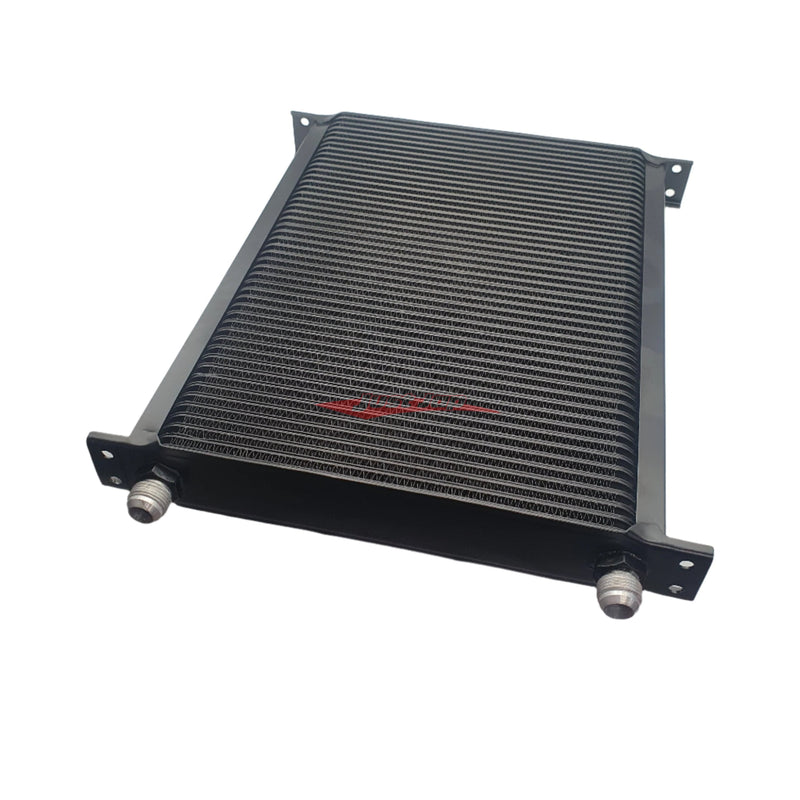 Cooling Pro Oil Cooler - 48 Row Heavy Weight Black -10 Outlets (370x285 Core Size)