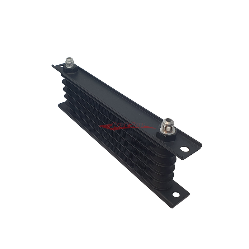 Cooling Pro Oil Cooler - 6 Row LW Black Dash -6 Outlets (260x90 Core Size)