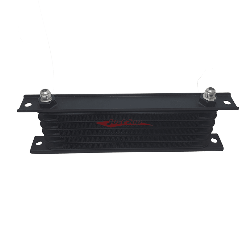 Cooling Pro Oil Cooler - 6 Row LW Black Dash -6 Outlets (260x90 Core Size)