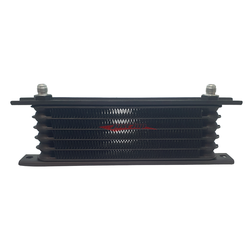 Cooling Pro Oil Cooler - 6 Row LW Black Dash -6 Outlets (260x90 Core Size)