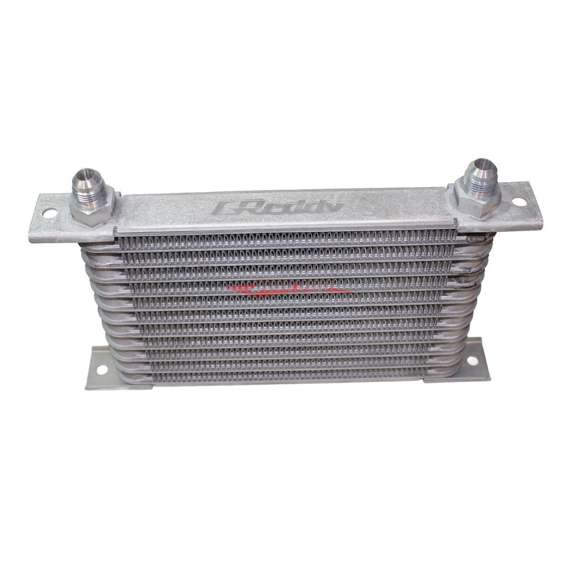 Cooling Pro Oil Cooler Greddy Style - 12 Row Light Weight Silver -8 Outlets (250x160 Core Size)