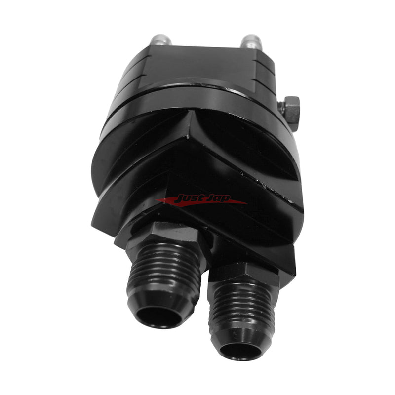 Cooling Pro Oil Filter Relocation Kit (Black) - Universal Fitment (3/4UNF-16 & M20-P1.5)