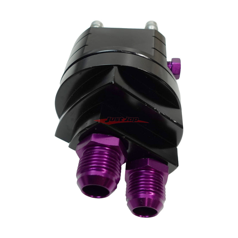 Cooling Pro Oil Filter Relocation Kit (Purple) - Universal Fitment (3/4UNF-16 & M20-P1.5)