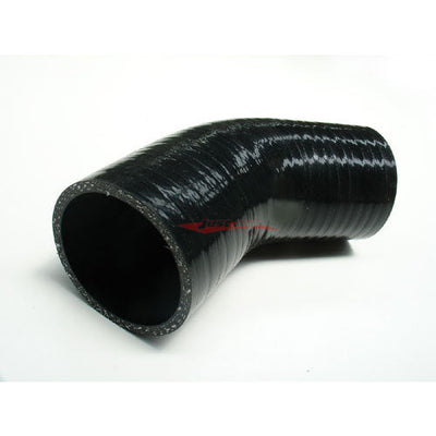 Cooling Pro Silicone 2.25 Inch / 57mm 45 Degree Bend Hose Black
