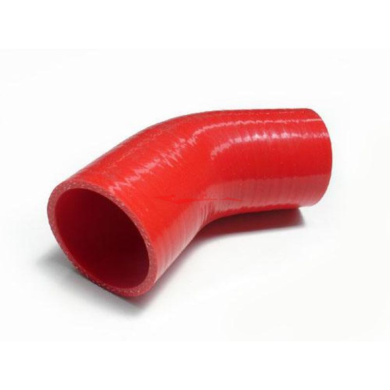 Cooling Pro Silicone 2.25 Inch / 57mm 45 Degree Bend Hose Red