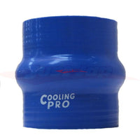 Cooling Pro Silicone 2.5 Inch / 63mm Humped Joiner Hose Blue