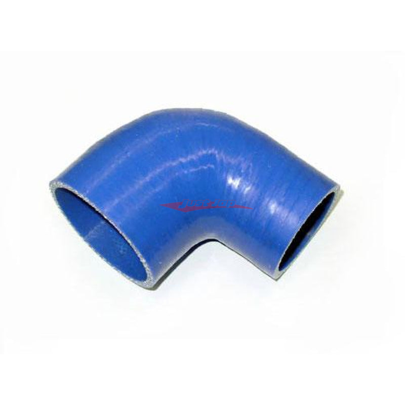Cooling Pro Silicone 2 Inch / 51mm to 2.5 Inch / 63mm Stepped 90 Degree Bend Elbow Hose Blue