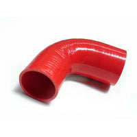 Cooling Pro Silicone 2 Inch / 51mm to 2.5 Inch / 63mm Stepped 90 Degree Bend Elbow Hose Red