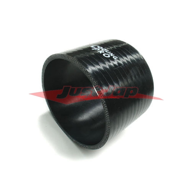 Cooling Pro Silicone 3.25 Inch / 82mm Straight Joiner Hose Black