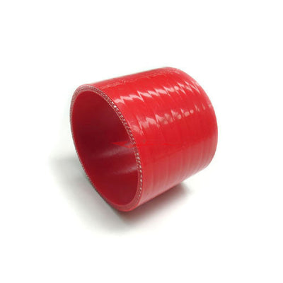 Cooling Pro Silicone 3.25 Inch / 82mm Straight Joiner Hose Red