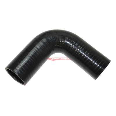 Cooling Pro Silicone 3.5 Inch / 88mm 90 Degree Bend Elbow Hose Black