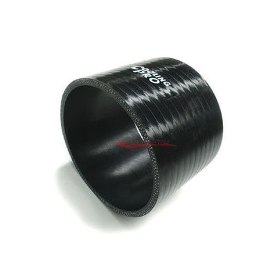 Cooling Pro Silicone 3.5 Inch / 88mm Straight Joiner Hose Black