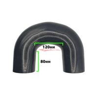 Cooling Pro Silicone 3 Inch / 76mm 180 Degree Bend Hose