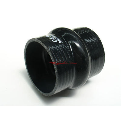 Cooling Pro Silicone 3 Inch / 76mm Humped Joiner Hose Black