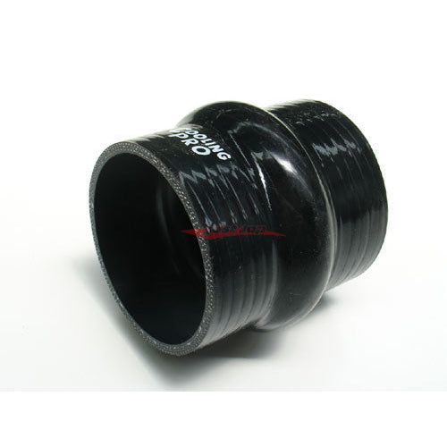 Cooling Pro Silicone 3 Inch / 76mm Humped Joiner Hose Black