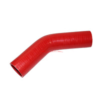 Cooling Pro Silicone 4 Inch / 102mm 45 Degree Bend Hose Red