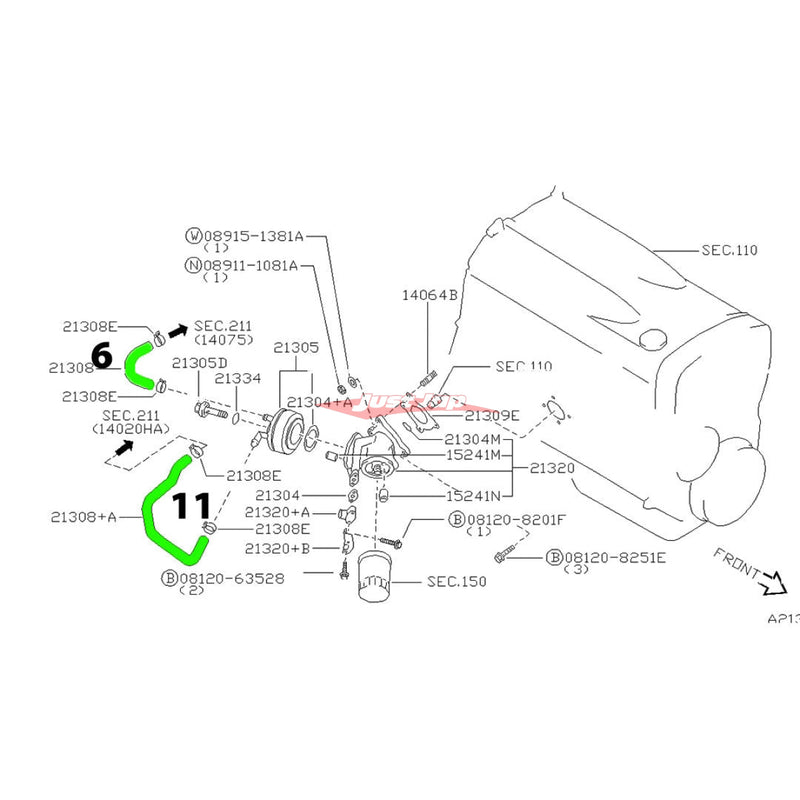 Cooling Pro Silicone Engine Hose Kit Fits Nissan R32 GTR (RB26DETT)