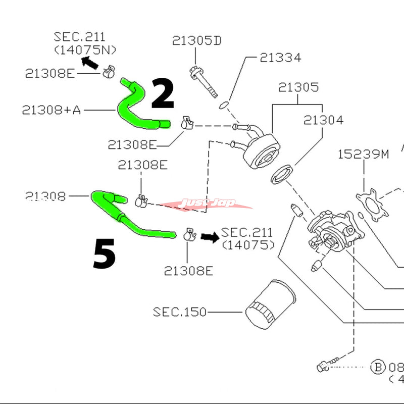 Cooling Pro Silicone Engine Hose Kit Fits Nissan R33 Skyline, C34 Stagea Ser. 1 & C34 Laurel (RB25DET)