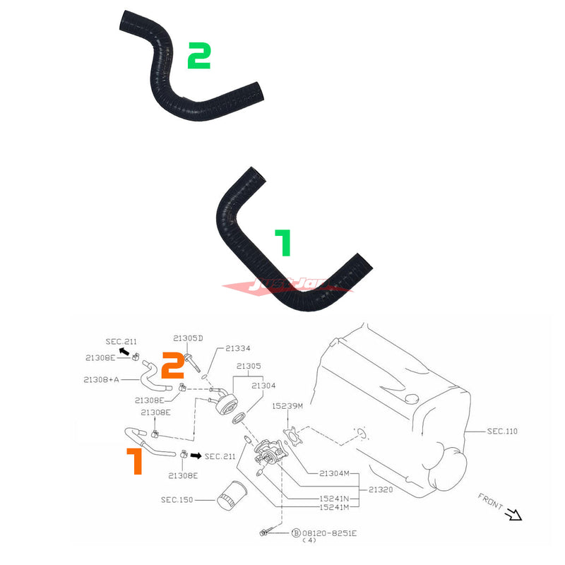Cooling Pro Silicone Engine Hose Kit Fits Nissan R34 Skyline, C34 Stagea Ser. 2 & C35 Laurel (RB25DET NEO)