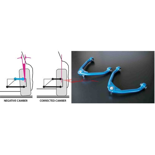 Cusco Front Upper Camber Arms Fits Toyota Chaser / Cresta / Mark II (JZX90/JZX100)