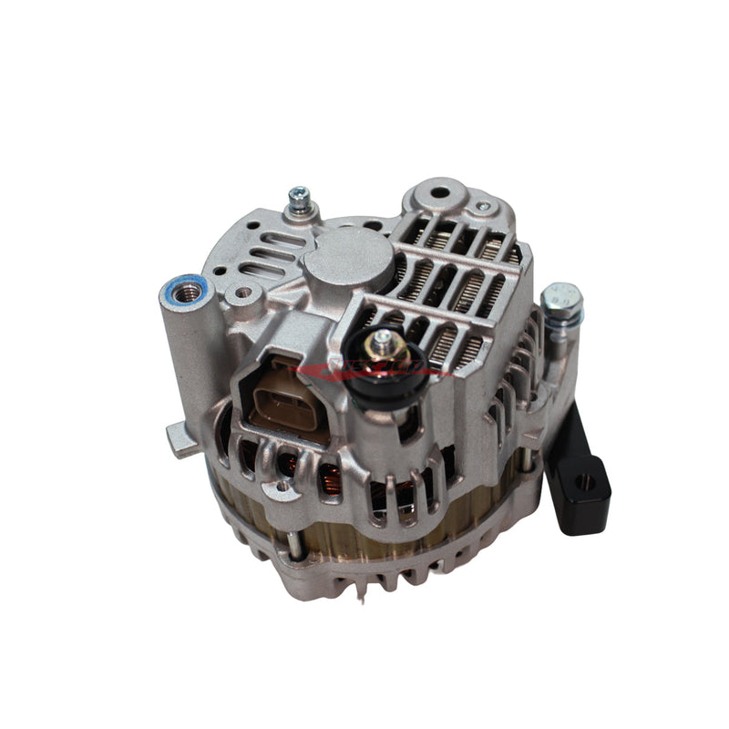 CWC LS1 GM 140A Alternator & RB Twin Cam Billet Conversion Kit (Black) Fits Nissan RB20 RB25 RB26 RB30