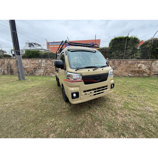 Daihatsu Hi-Jet 2024, New, Manual 4x4, Full Length Roof Rack, Sandy Taupe