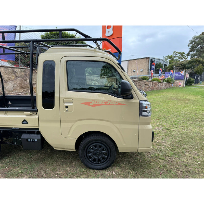 Daihatsu Hi-Jet 2024, New, Manual 4x4, Full Length Roof Rack, Sandy Taupe