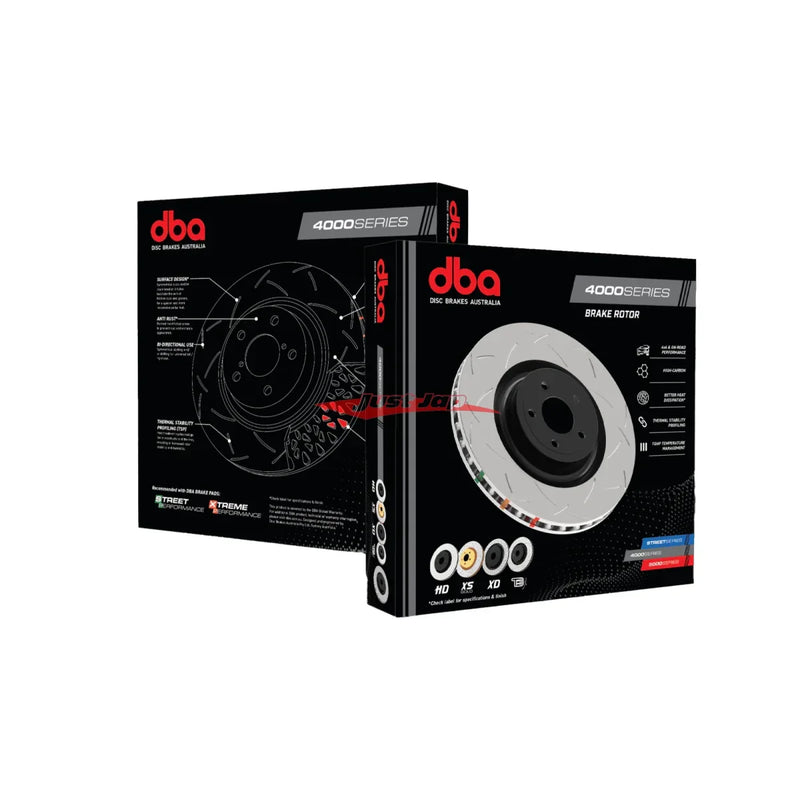DBA 4000 T3 Series Rear Brake Rotor Set Fits Mitsubishi Evolution 10 (CZ4A)