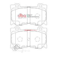 DBA Street Performance Front Brake Pads Fits Nissan V36 Skyline Coupe, Z34 370Z & RZ34 Z (Akebono Calipers)