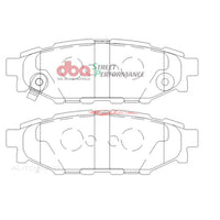 DBA Street Performance Rear Brake Pads Fits Toyota GT86 & Subaru Forester SH/SJ, Impreza GE/GG/GH/G3, Liberty BL/BM/BP/BR (286mm Solid Rotor)