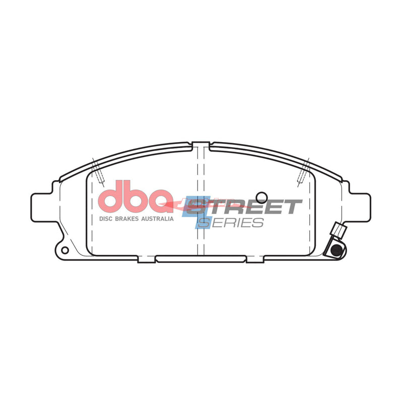DBA Street Series Front Brake Pads Fits Nissan E50/E51/E52 Elgrand, R50 Pathfinder & T30 X-Trail