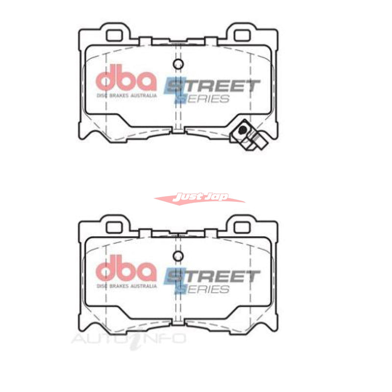 DBA Street Series Front Brake Pads Fits Nissan V36 Skyline Coupe, Z34 370Z & RZ34 Z (Akebono Calipers)