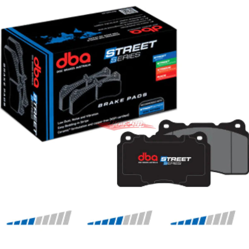 DBA Street Series Front Brake Pads Fits Toyota Supra, Soarer, Chaser, Mark II, Crown, Aristo, Altezza & Lexus IS200/SC400/GS300 (296mm Rotor)