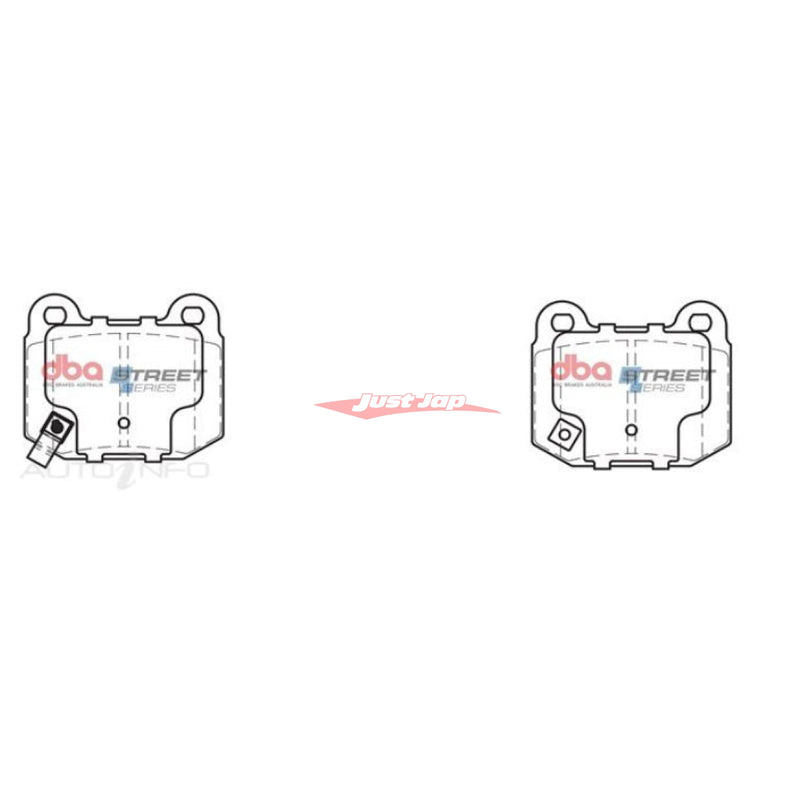 DBA Street Series Rear Brake Pads Fits Mitsubishi Lancer Evolution 7/8/9 & Nissan Skyline R32/R33/R34 (Brembo Calipers)